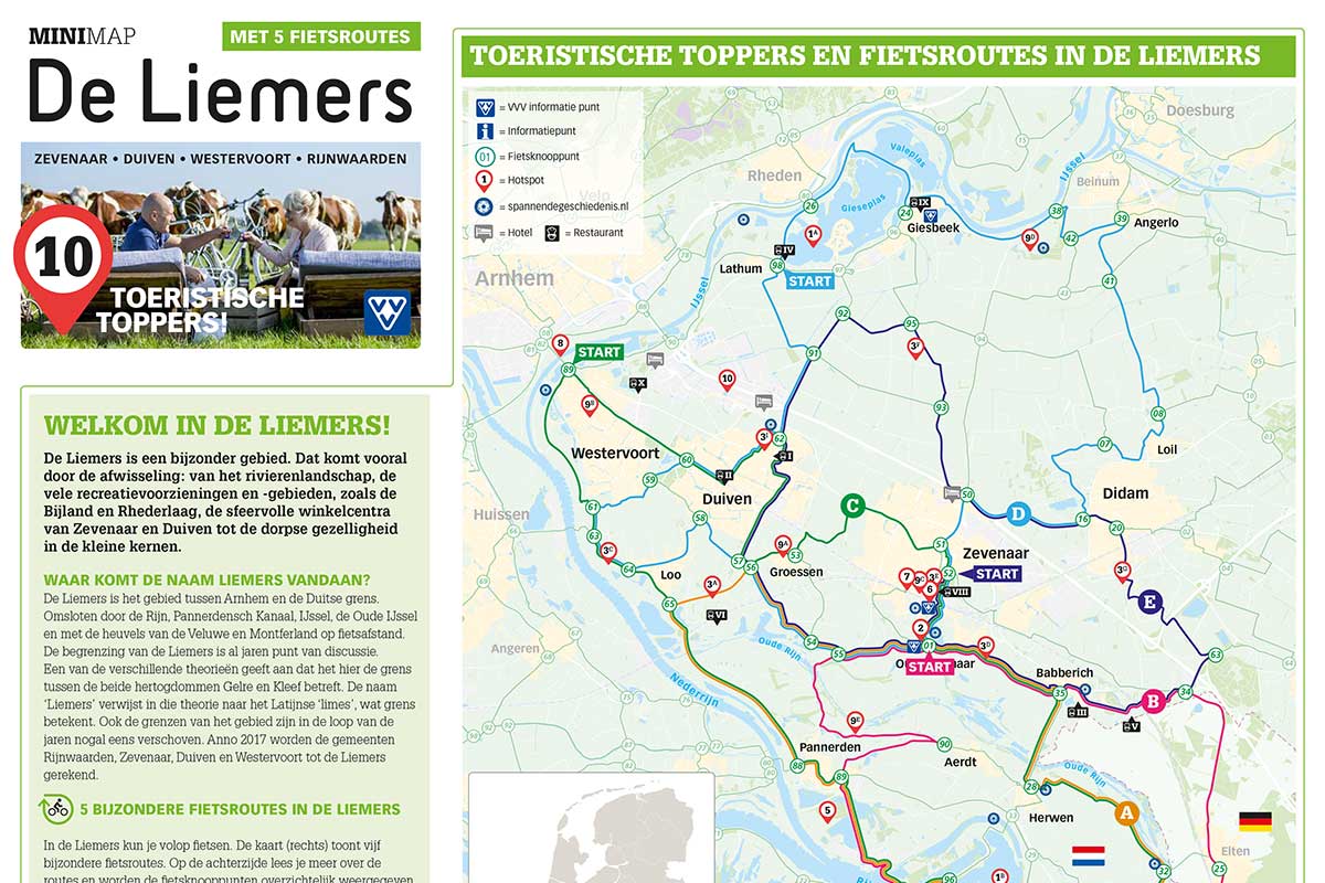 Nieuwe mini-map biedt inspiratie voor bezoekers Liemers